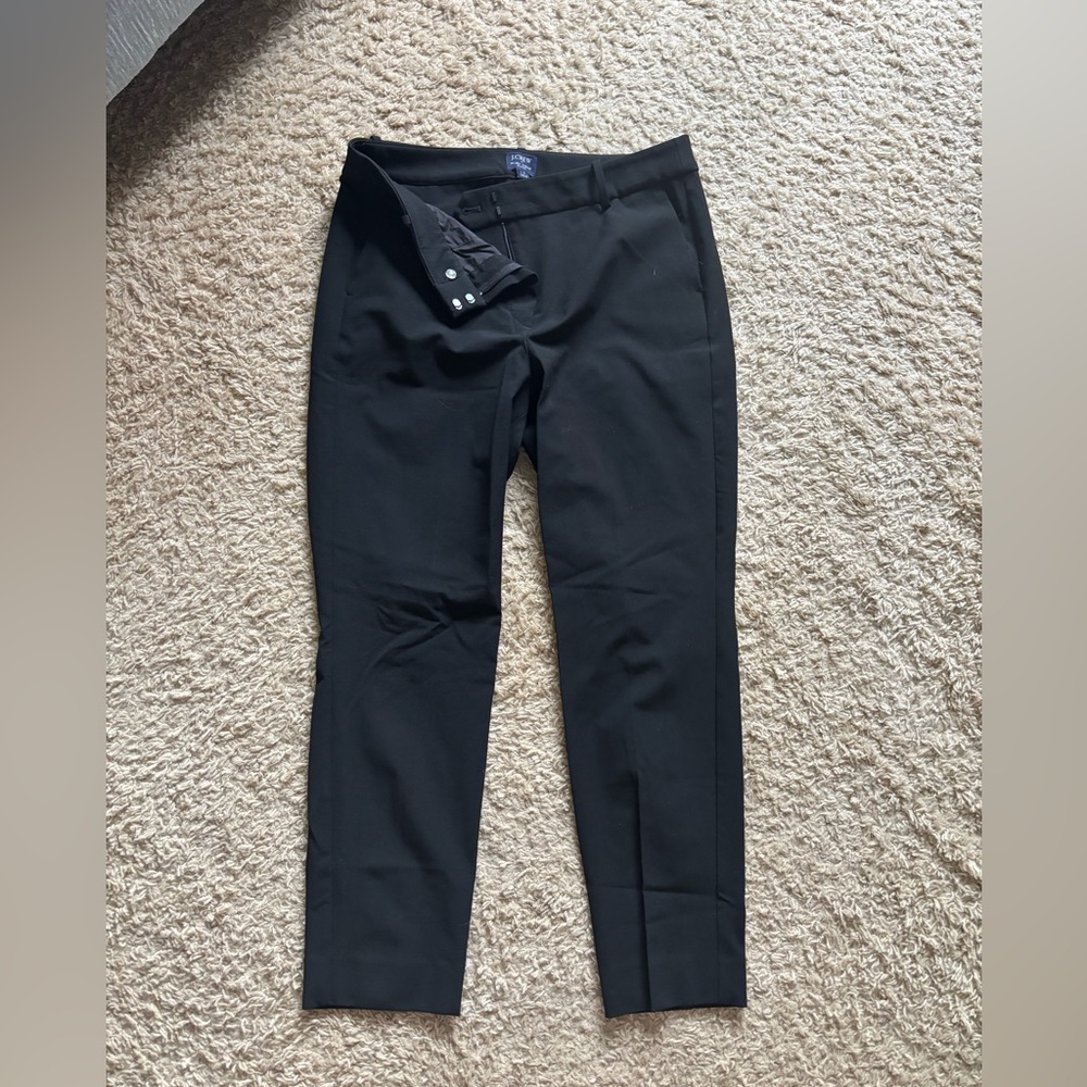J.Crew Women’s Black Slim Fit Trousers. Size 12